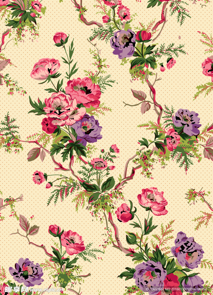 鲜花底纹