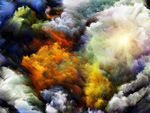 梦幻星空油画