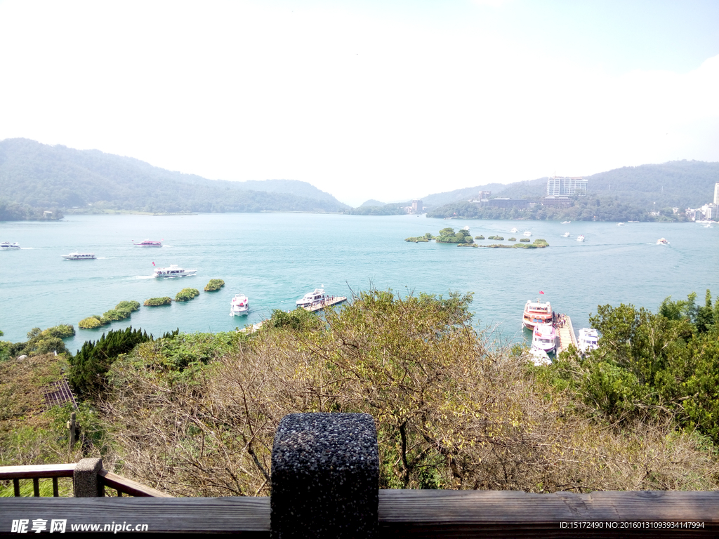 日月潭全景