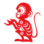 猴年剪纸