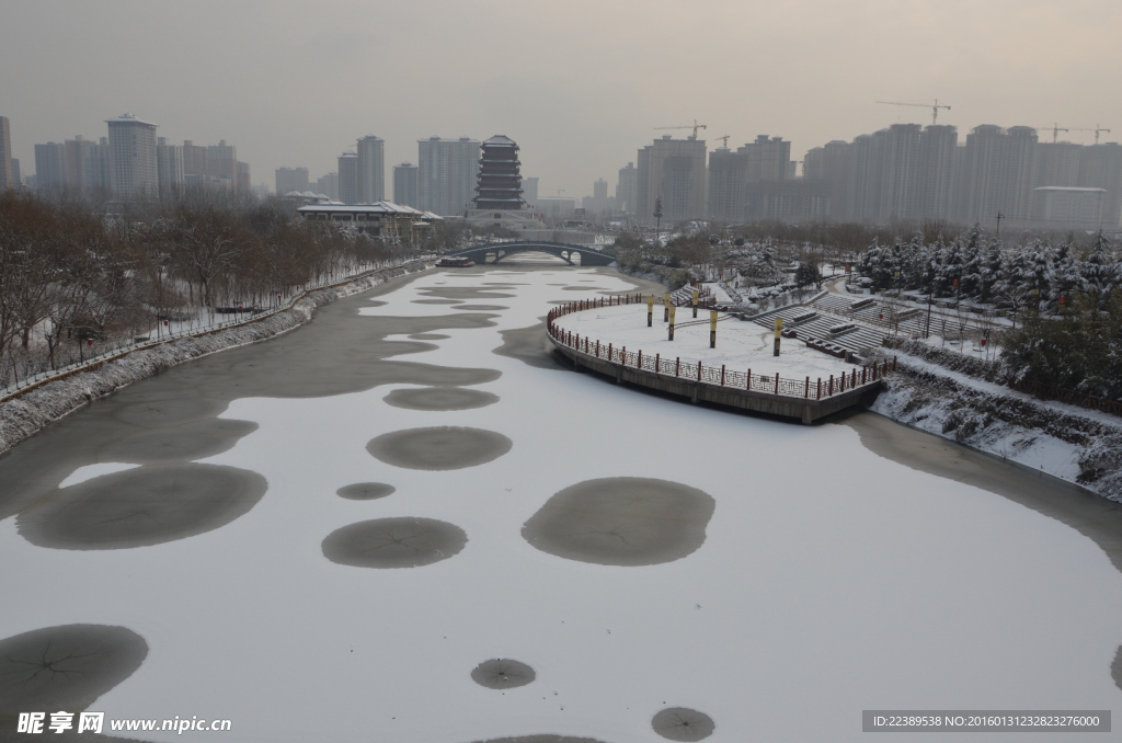 汉城湖冬景