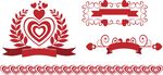 心形花纹 丝带