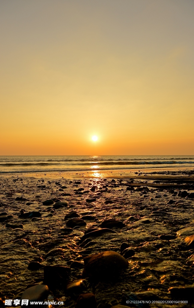 夕阳大海