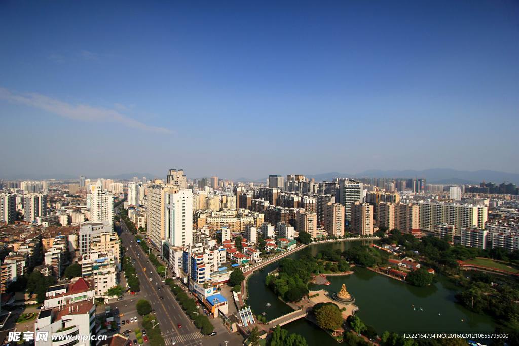 城市繁华建筑