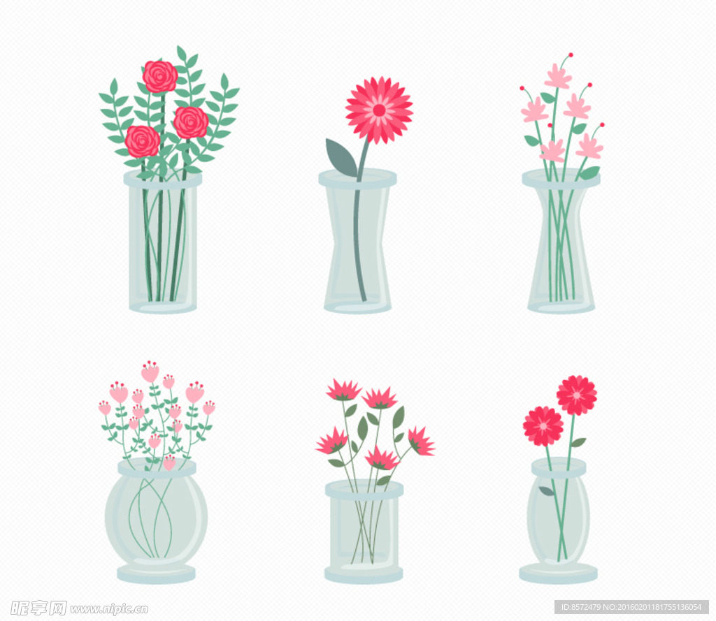 水彩插花设计