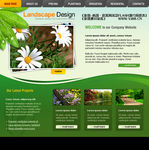国外绿色植被网页网站设计素材