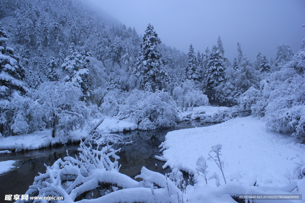 老君沟雪景