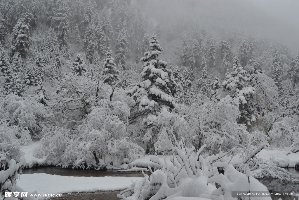 老君沟雪景