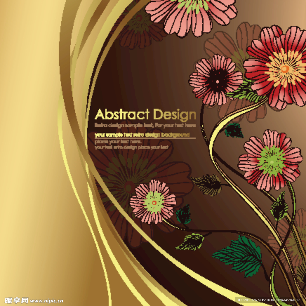 欧式花朵底纹背景