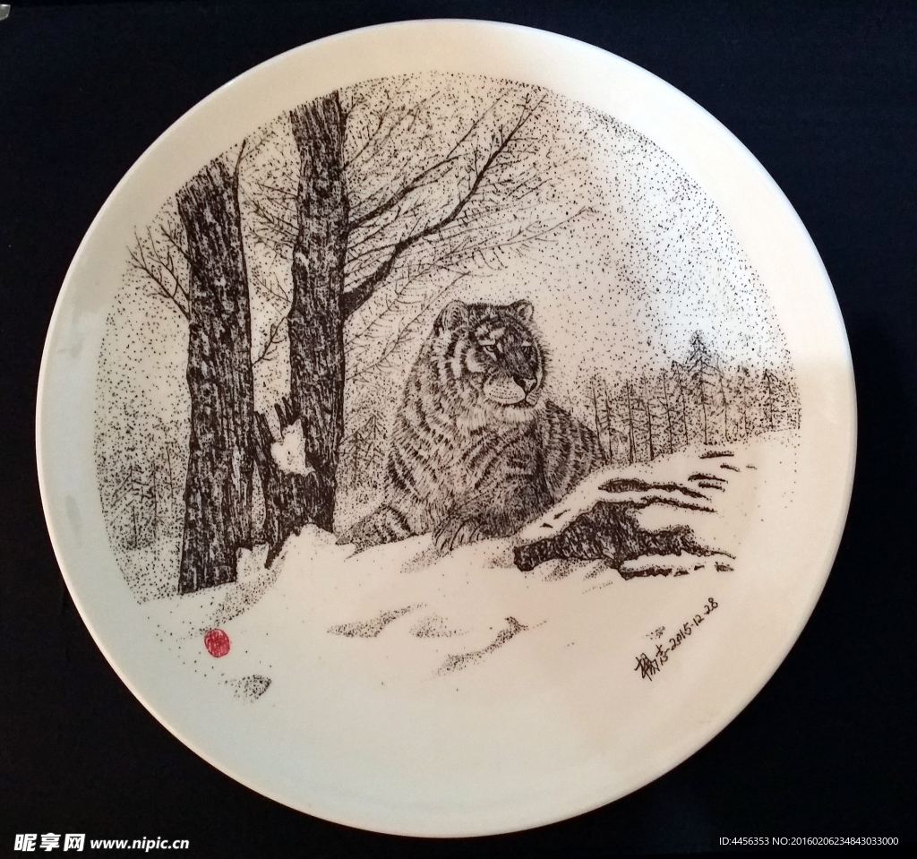 刻瓷艺术  刻瓷作品
