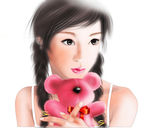 手绘美女设计