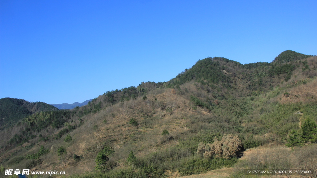 冬季丘陵风景