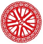 宝马轮胎剪纸