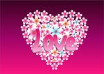 love 情人节心形花