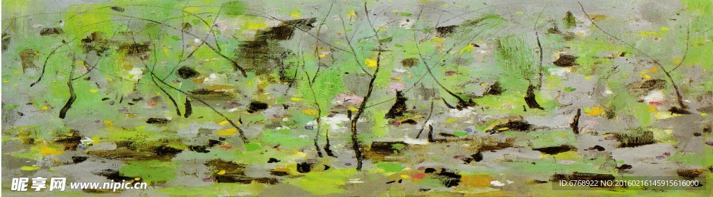抽象油画