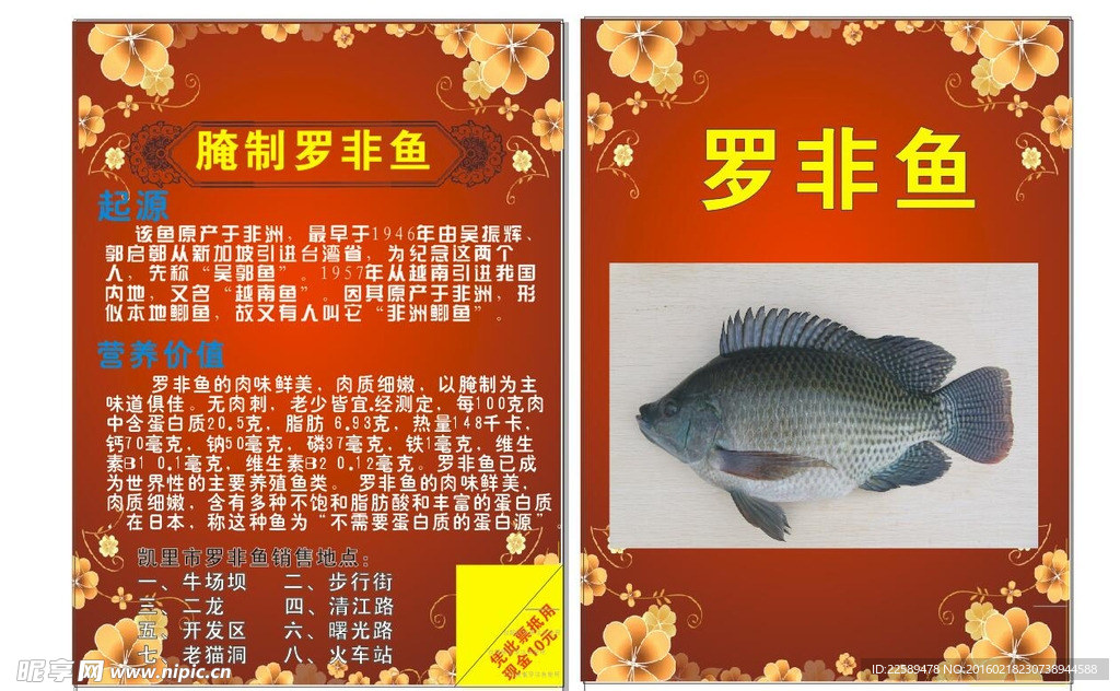罗非鱼宣传单