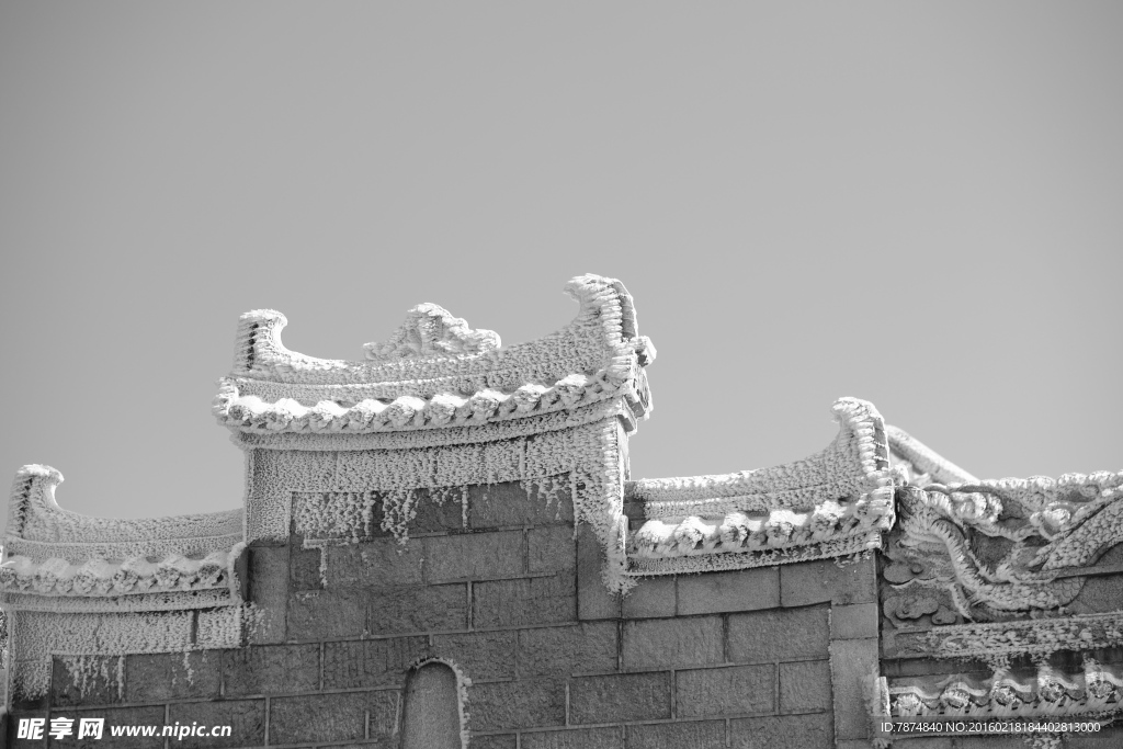 衡山雪景