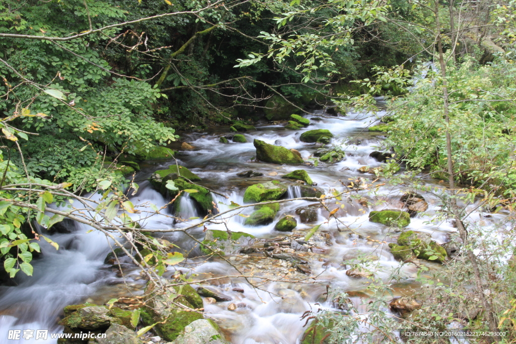 神农架山涧