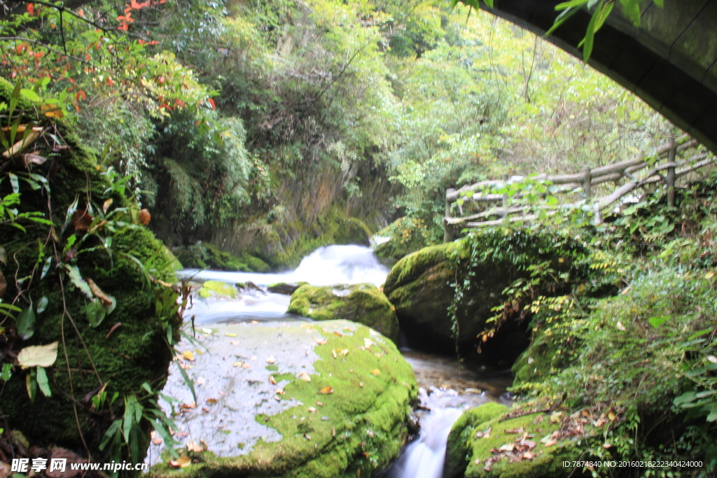 神农架山涧