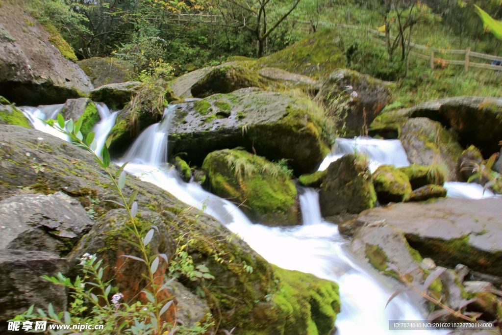 神农架山涧