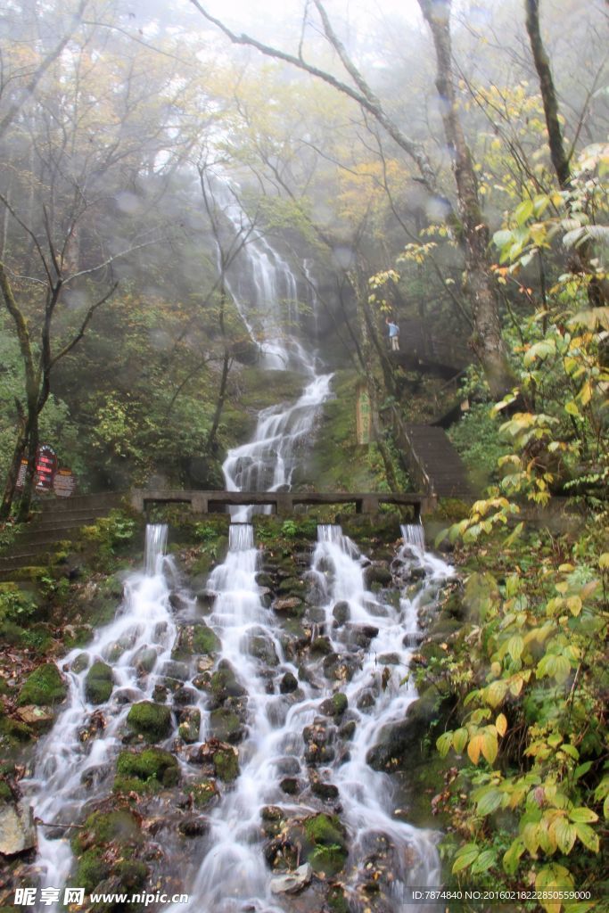 神农架山涧