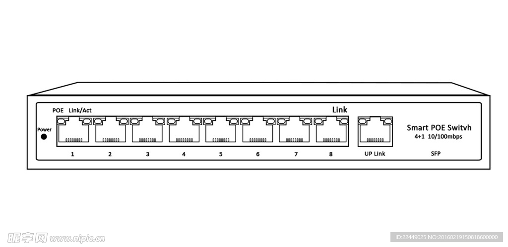8路的网络交换机