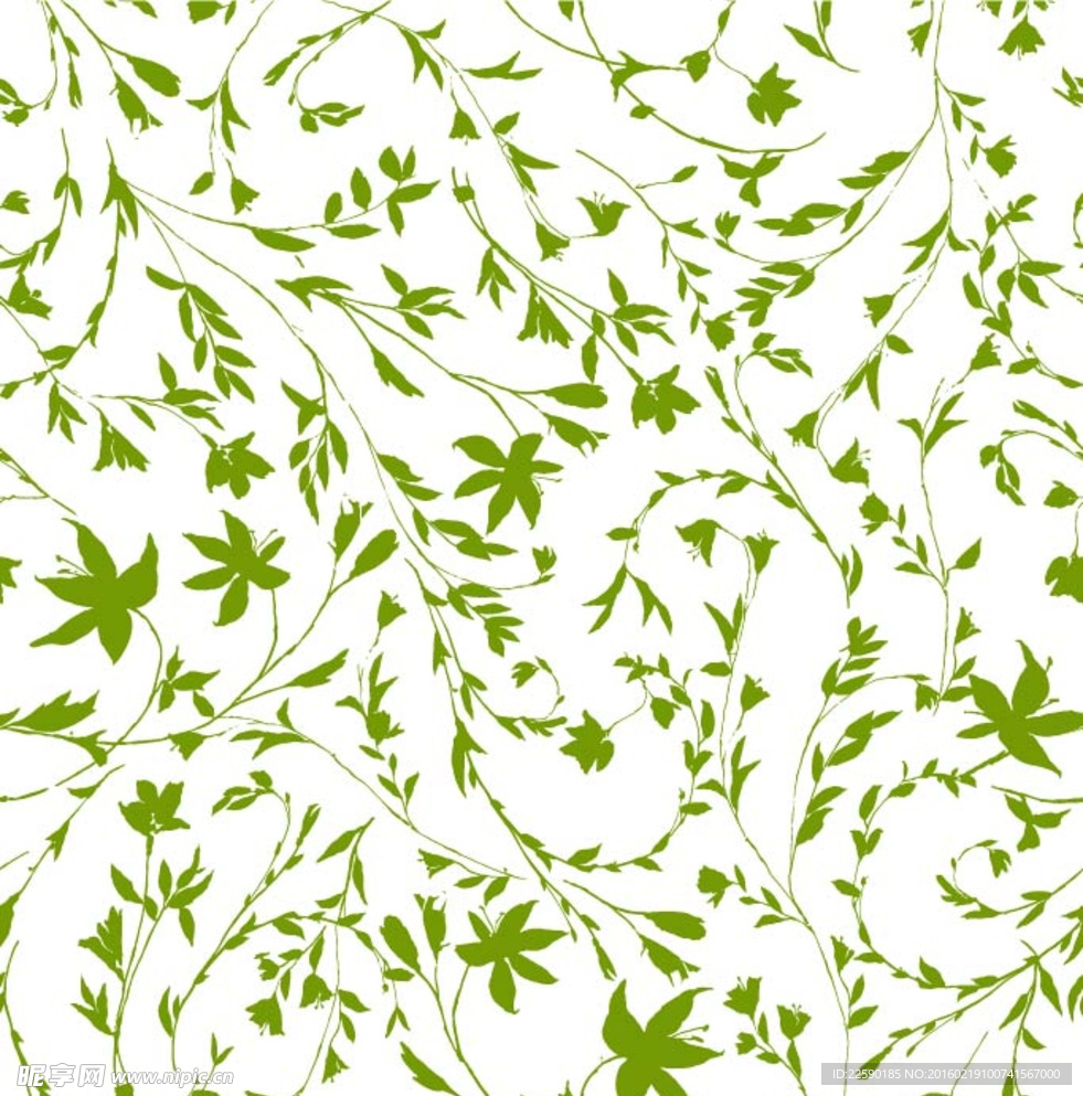 清新运动春天花纹底纹