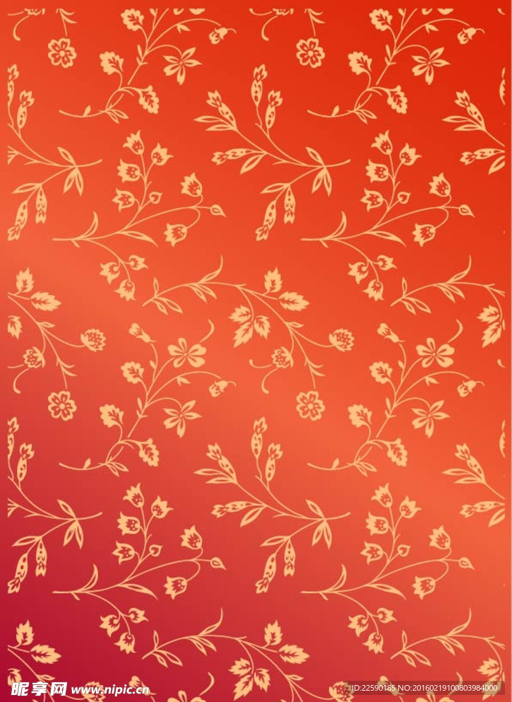 中国风鸿运特色花纹底纹