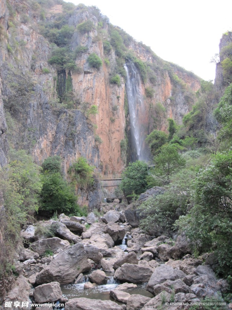 云南峡谷瀑布