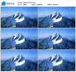 实拍冰山雪山