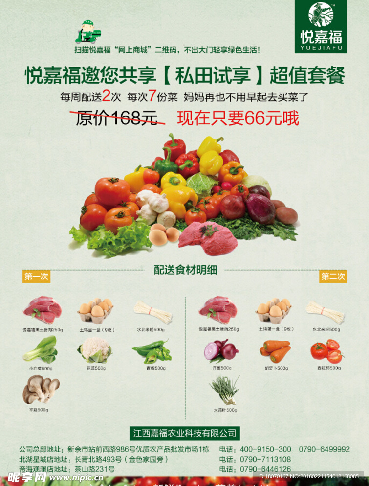 蔬菜宣传单    套餐海报
