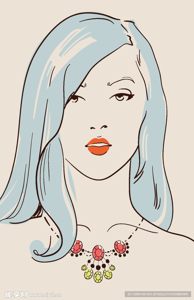 美女插画