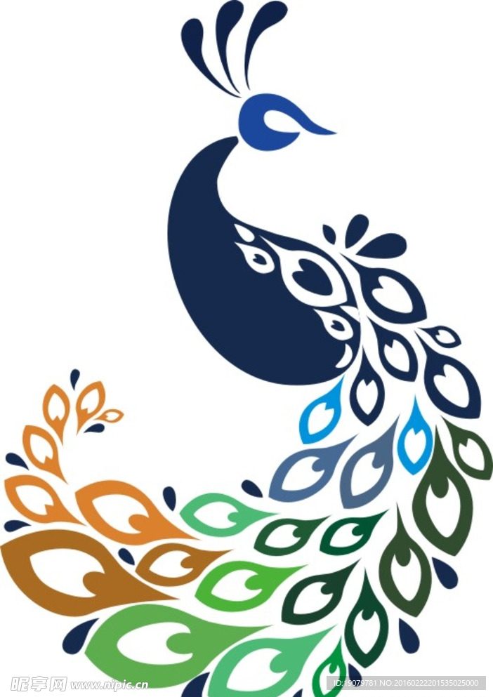 孔雀logo