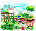 莫奈街区效果