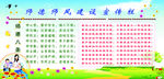 师德师风建设宣传栏