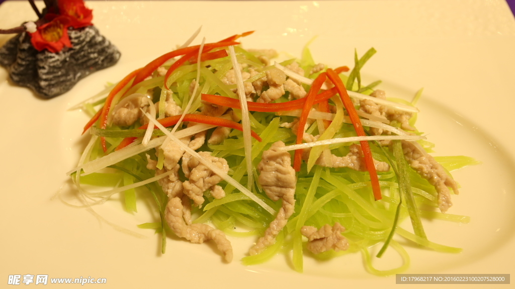 莴笋炒肉丝