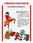 计算机发生火灾自救