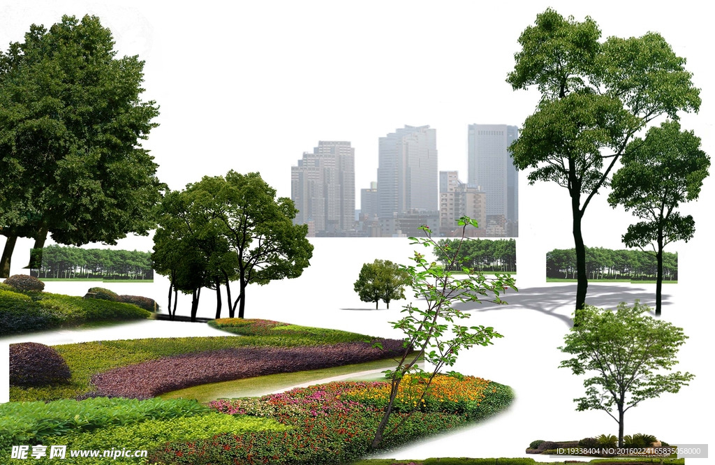 建筑效果图配景