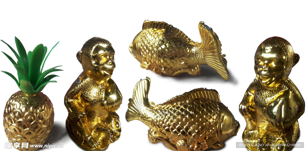 金猴金鱼金菠萝