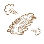 手绘排骨素材