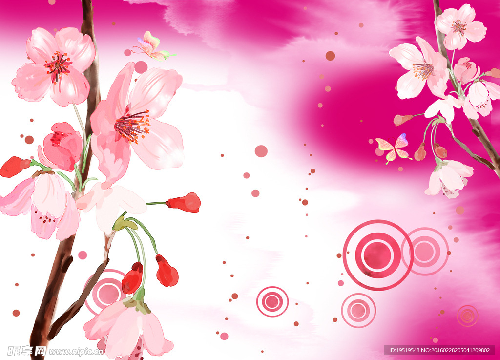 手绘花