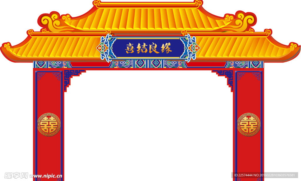 中式婚礼门头