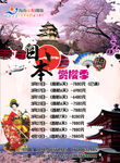 日本旅游赏樱花宣传海报