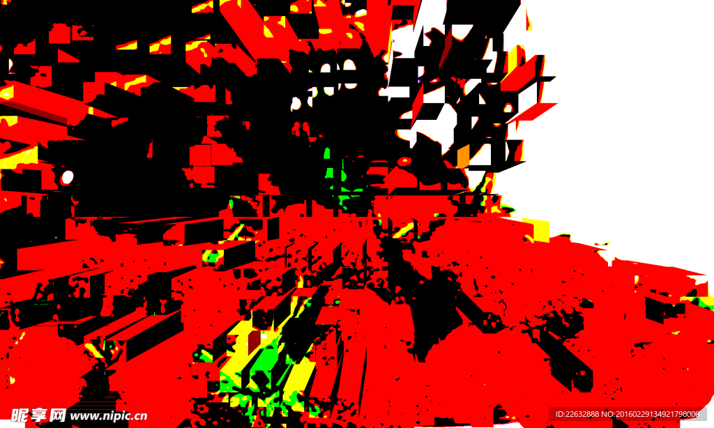 立体方格背景图