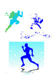 运动跑步人矢量图