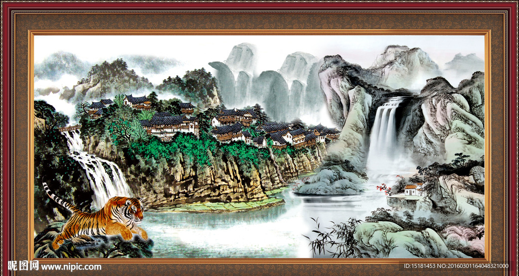 巨幅山水画