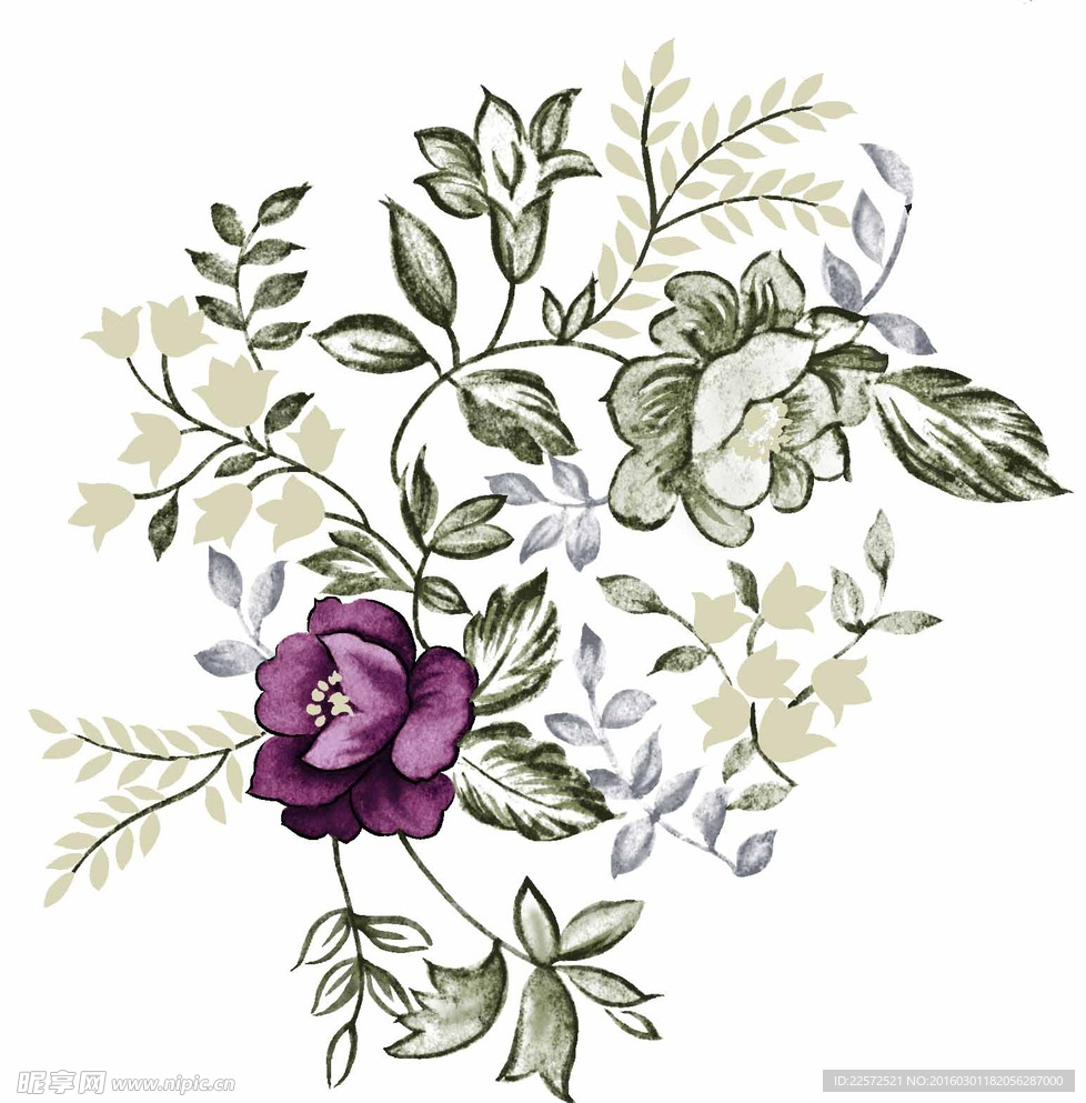 背景花