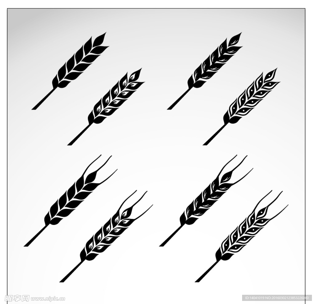 小麦矢量图标
