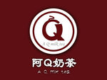 阿Q奶茶 logo