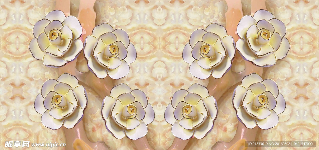 玉雕花